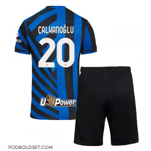 Inter Milan Hakan Calhanoglu #20 Hjemme Trøje Børn 2024-25 Kortærmet (+ Korte bukser)